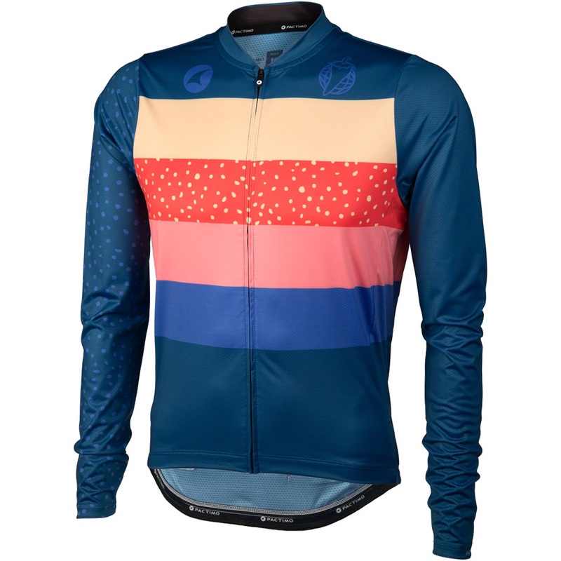 Team Polytone Mens Long Sleeve Jersey – Dark Blue w/ Stripes 3X-Large