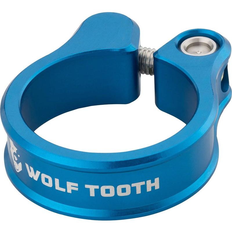 Wolf Tooth Seatpost Clamp – 34.9mm Bolt-On Blue
