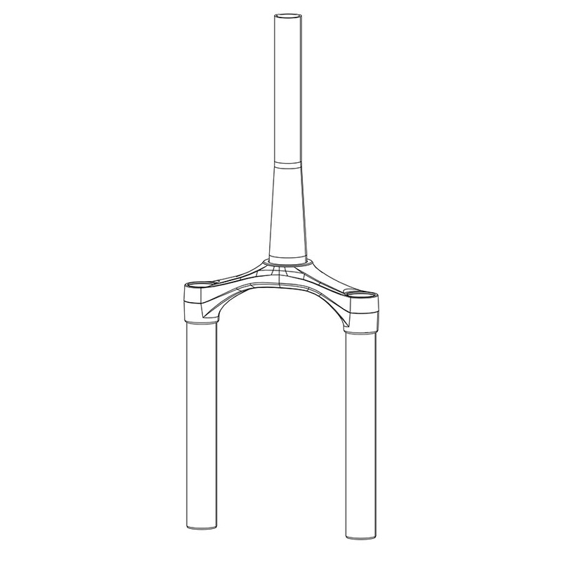 CSU Bluto Solo Air 26″ 51 Offset Aluminum Taper Diffusion Black A1