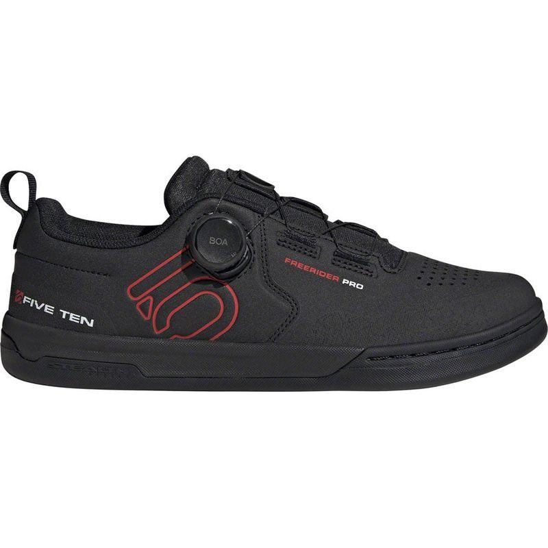 Five Ten Freerider Pro BOA Flat Shoes – Men’s Core Black/Red/FTWR White 8