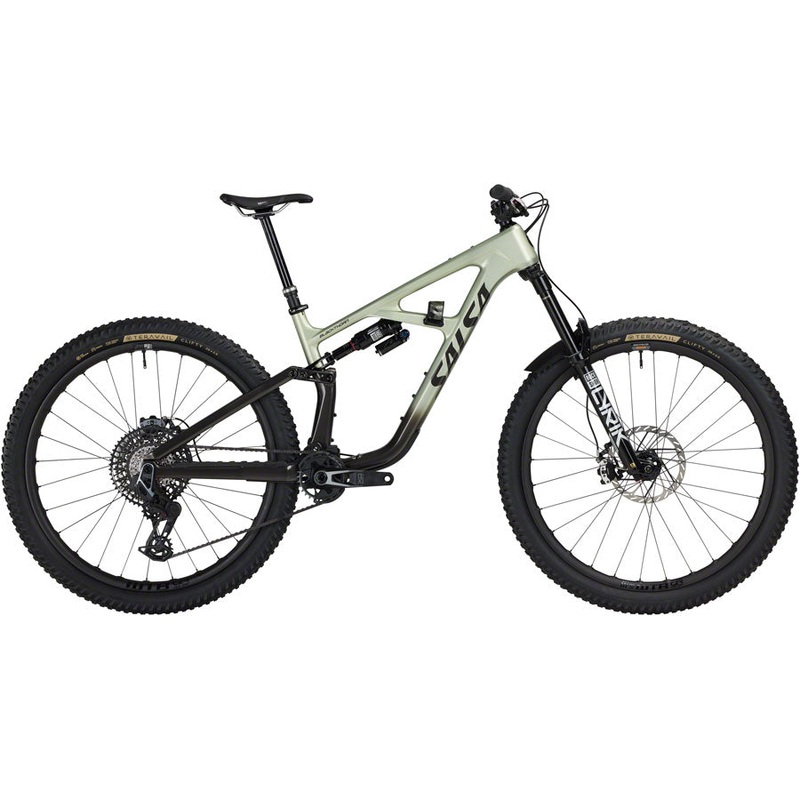 Salsa BLKthorn 145 C XO AXS Trasmission Bike – 29″ Carbon Coffee BLK / Sage X-Large