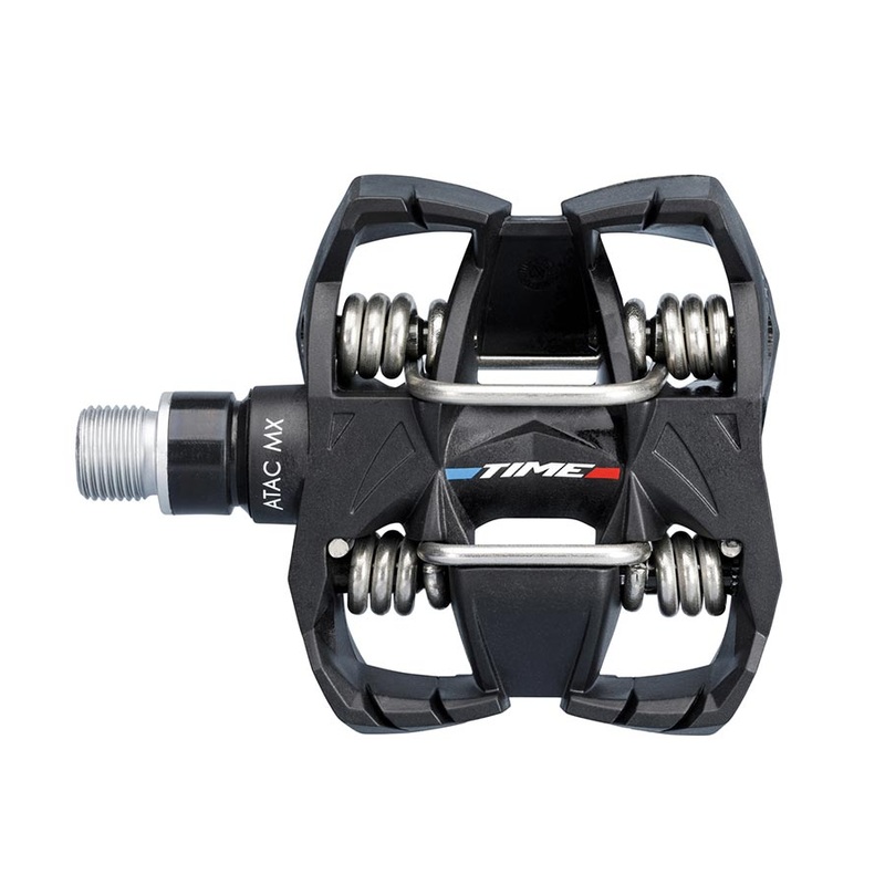 TIME ATAC MX 6 Pedals Body: Composite Spindle: Steel 9/16 Grey Pair