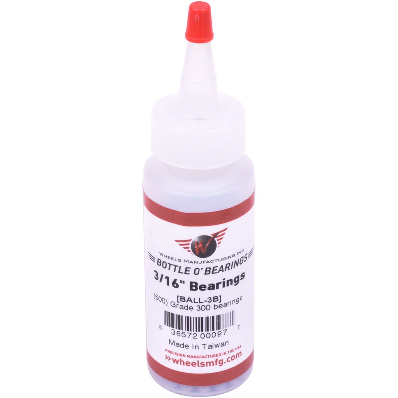 Wheels Manufacturing Grade 300 3/16 Loose Replacement Ball Bearing Bottle of 500
