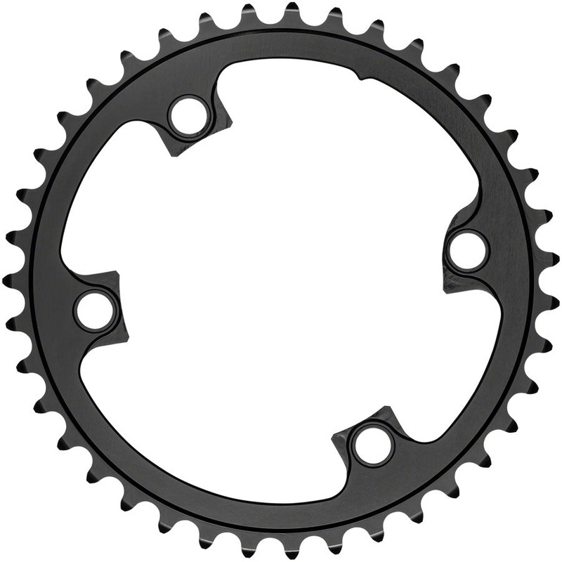 absoluteBLACK Premium Round 110 BCD Road Inner Chainring Shimano Dura-Ace 9100 – 39t 110 Shimano Asymmetric BCD 4-Bolt BLK