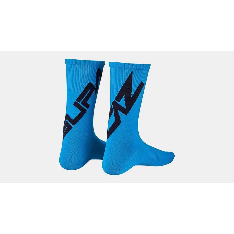 Specialized tagged sock black/neon blue s