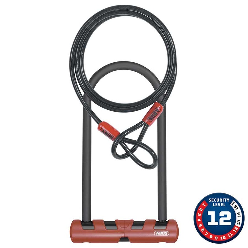 Abus Ultimate ComboPack – 420STD 9″ U-lock 10mm/120cm Cable USH Bracket