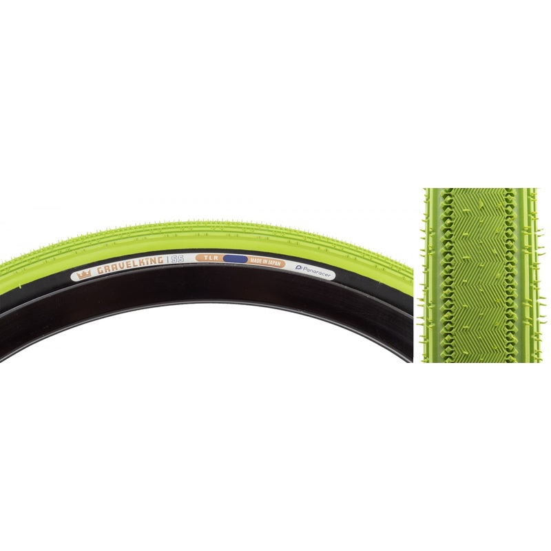 Panaracer GravelKing SS Tire – 700 x 40, Tubeless, Folding, Matcha/Black RF740-GKSS-MC-B2