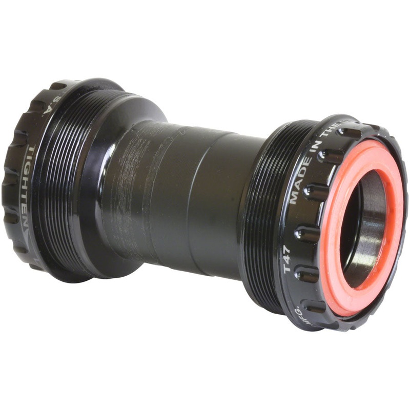Wheels Manufacturing T47 Outboard Bottom Bracket – DUB Spindle, ABEC-3 Bearing, Black