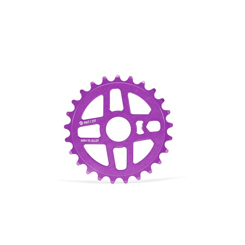 Salt Pro Chainring Teeth: 25 6061-T6 Aluminum Purple
