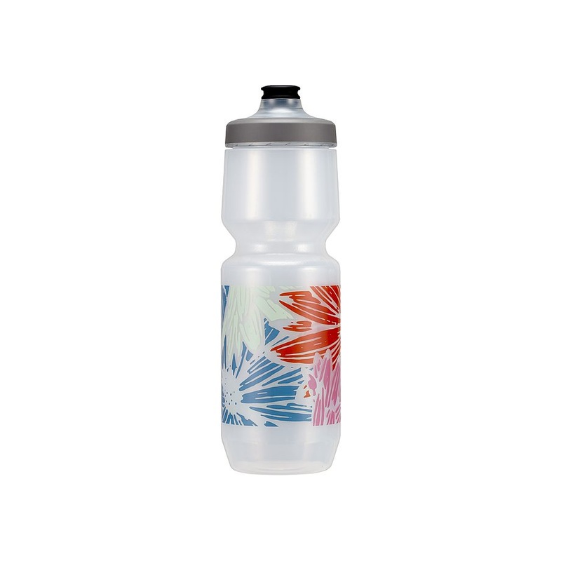 Specialized 26 oz purist wg bottle flowers trans 26 oz