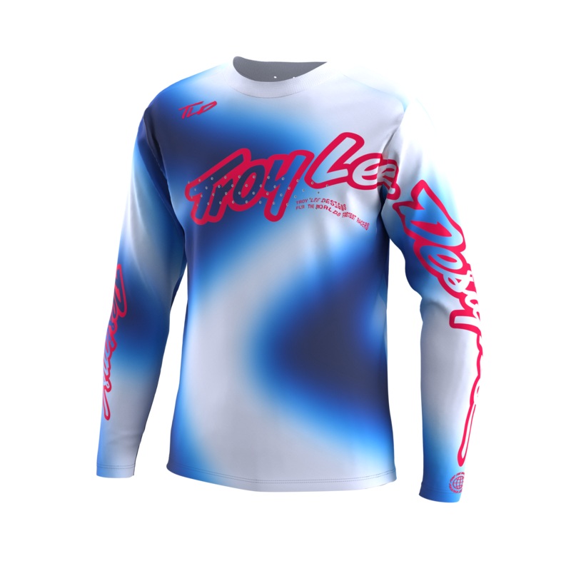 Troy Lee Designs Sprint Long Sleeve MTB Jersey – Lucid – Youth – Blue – 2023
