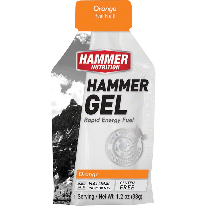 Hammer Gel: Orange, 24 Single Serving Packets
