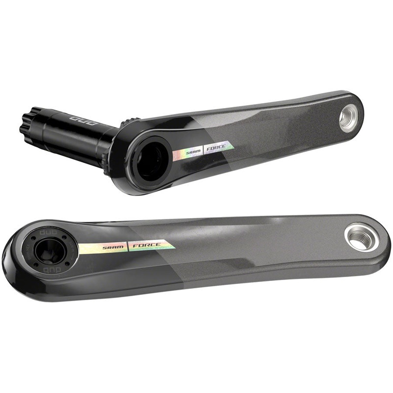 SRAM Force Wide Crank Arm Assembly – 175mm 12-Speed 8-Bolt Direct Mount DUB Spindle Interface Iridescent Gray D2