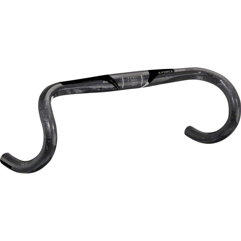 Full Speed Ahead K-Force Light Compact Drop Handlebar – Carbon, 31.8mm, 44cm, Black
