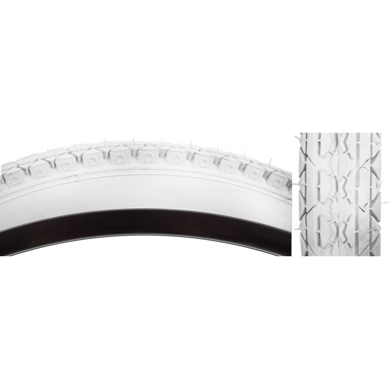 Sunlite Gravel Tire Cruiser CST241 26×2.125 Clincher Wire TPI 40 Wh/Wht Reflective Cruiser