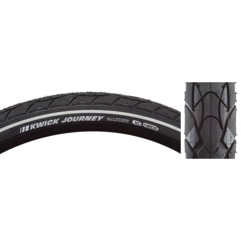 Tire Ken Kwick Journey Sport 700X35 Black/Bk/Ref Src/Ks/60 Wire 80Psi E50