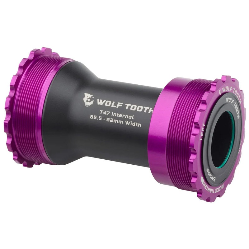 Wolf Tooth Bottom Bracket – T47 Inboard 85.5/92mm For 24mm Spindle Ultraviolet Purple