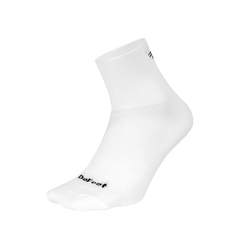 DeFeet Aireator 2-3″ Cuff Socks White L Pair
