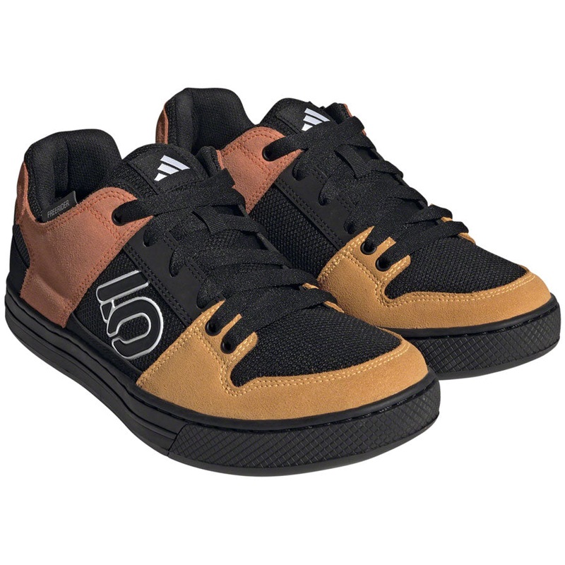 Five Ten Freerider Flat Shoes – Mens Core Black/Ftwr White/Impact Orange 8