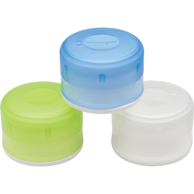 Humangear GoTubb Small 3-Pack Containers: 0.5oz, Clear/Green/Blue