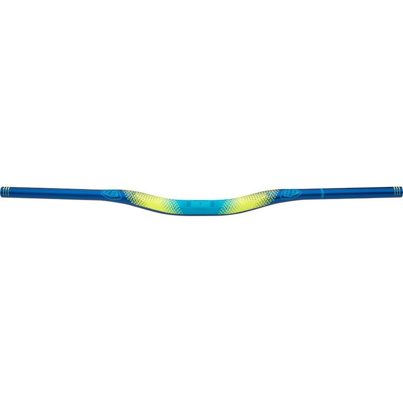 TruVativ Descendant Troy Lee Design Al 800mm Width 25mm Rise Starburst Cyan Blue/Black