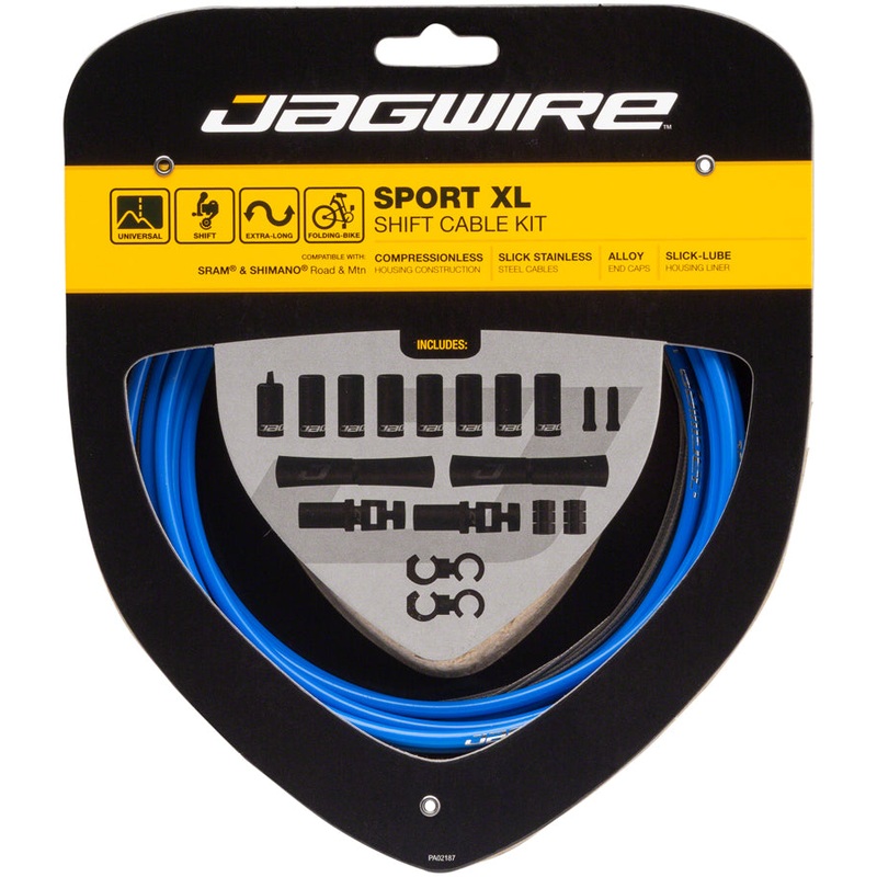Jagwire Sport XL Shift Cable Kit SRAM/Shimano, Blue