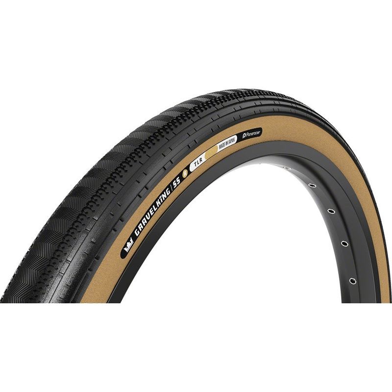 Panaracer GravelKing SS R Tire – 700 x 30 Tubeless Folding Black/Amber