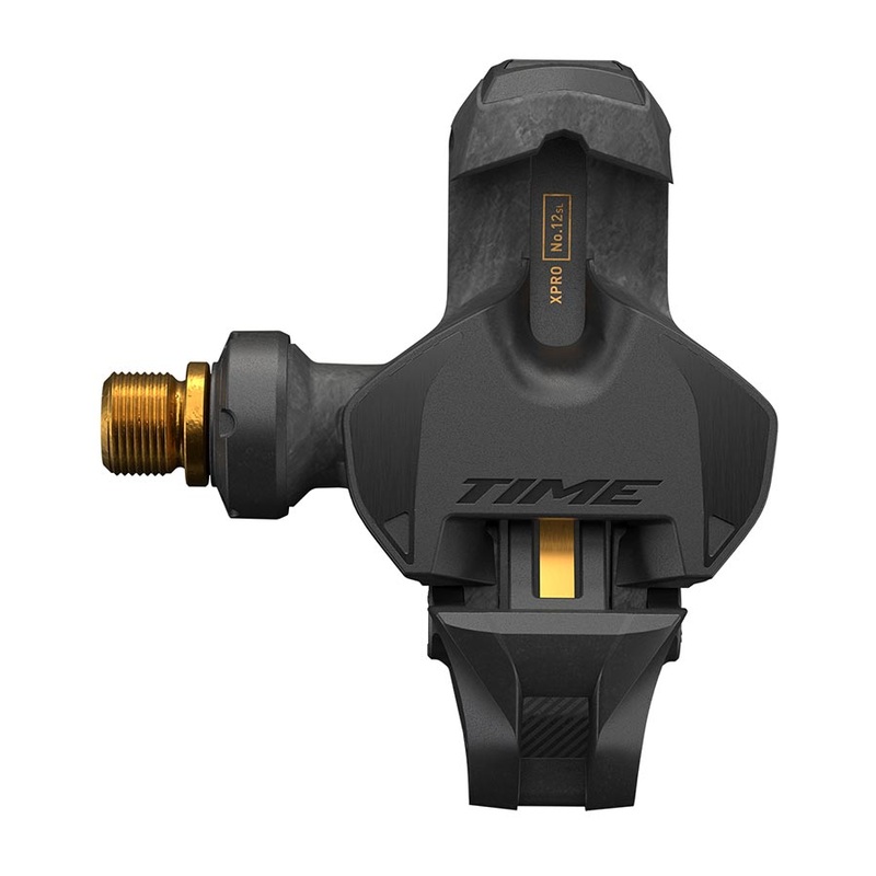 Time XPRO 12SL Pedals – Single Sided Clipless Carbon 9/16″ Carbon/Gold QF 53 B1