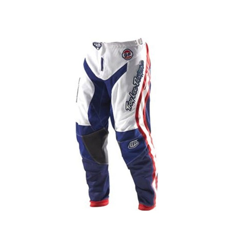 Troy Lee 2012 GP Air Race Pants-White/Blue-Adult 30