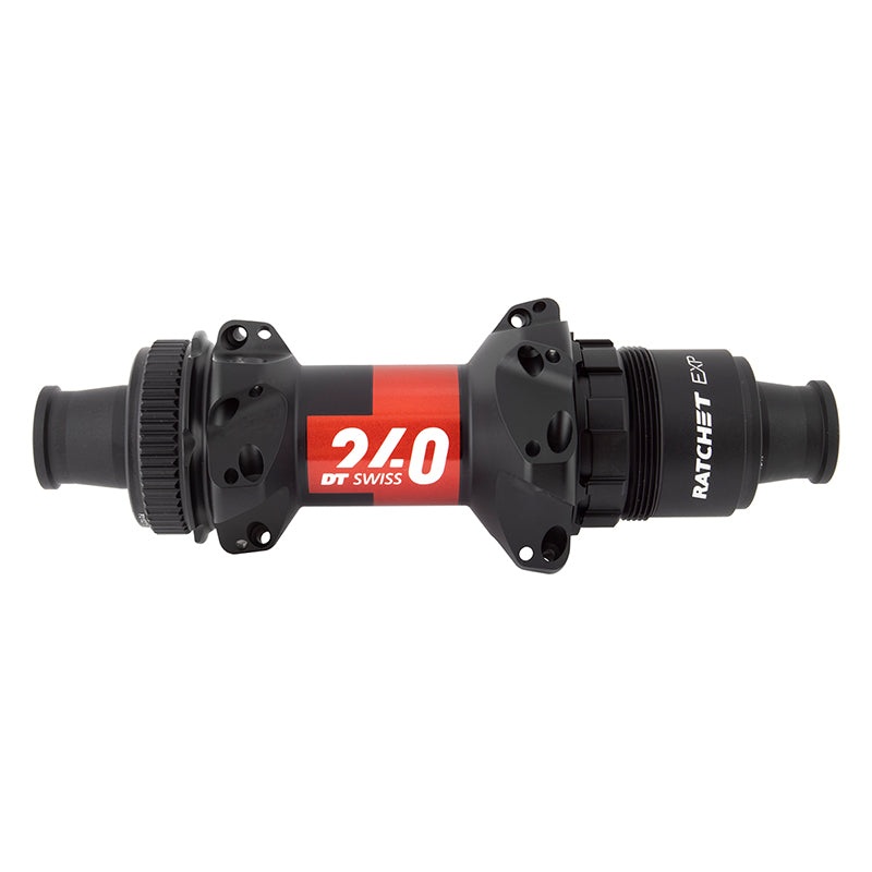 DT Swiss 240 EXP Rear Hub – 12 x 142mm Center-Lock XDR Black/Red 24H 36pt