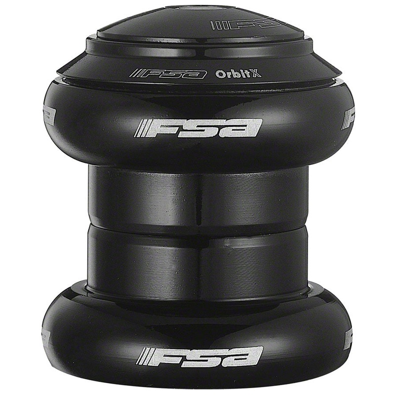 FSA Orbit X 1 Black Threadless Headset CNC Machined Aluminum Cups Bike Bicycle