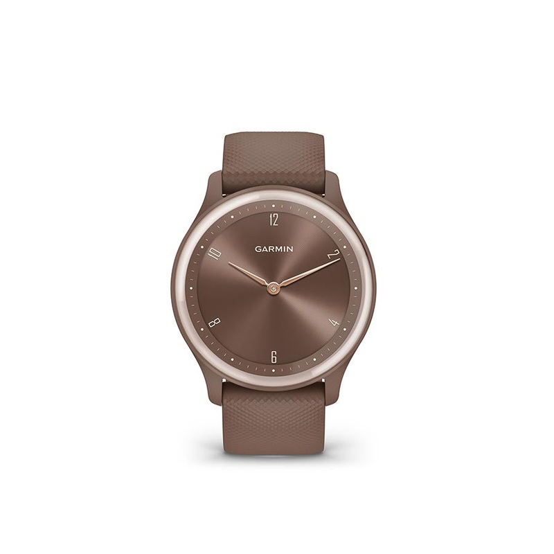Garmin vivomove Sport Watch Watch Color: Cocoa Wristband: Cocoa – Silicone
