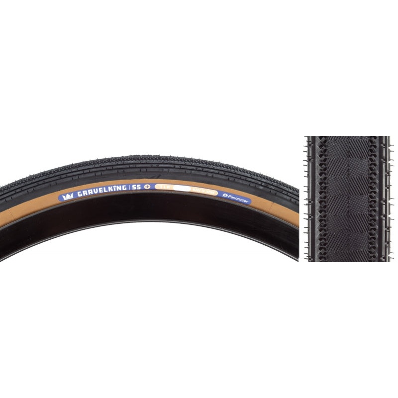 GravelKing SS Plus Tire – 700 x 35 Tubeless Folding Black/Brown