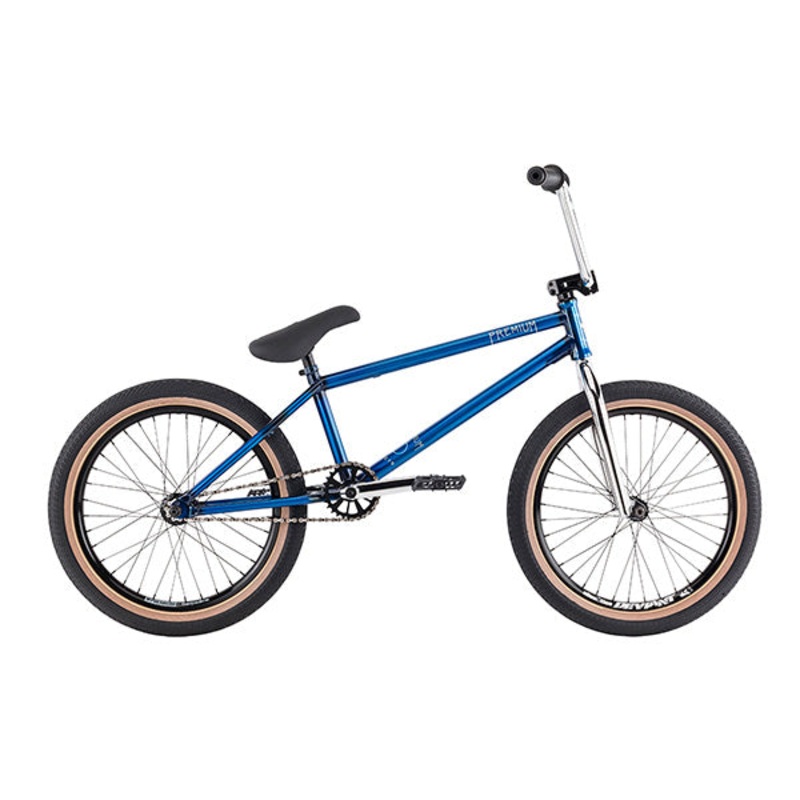 Premium Duo BMX Bike-21″TT-Gloss Trans Blue
