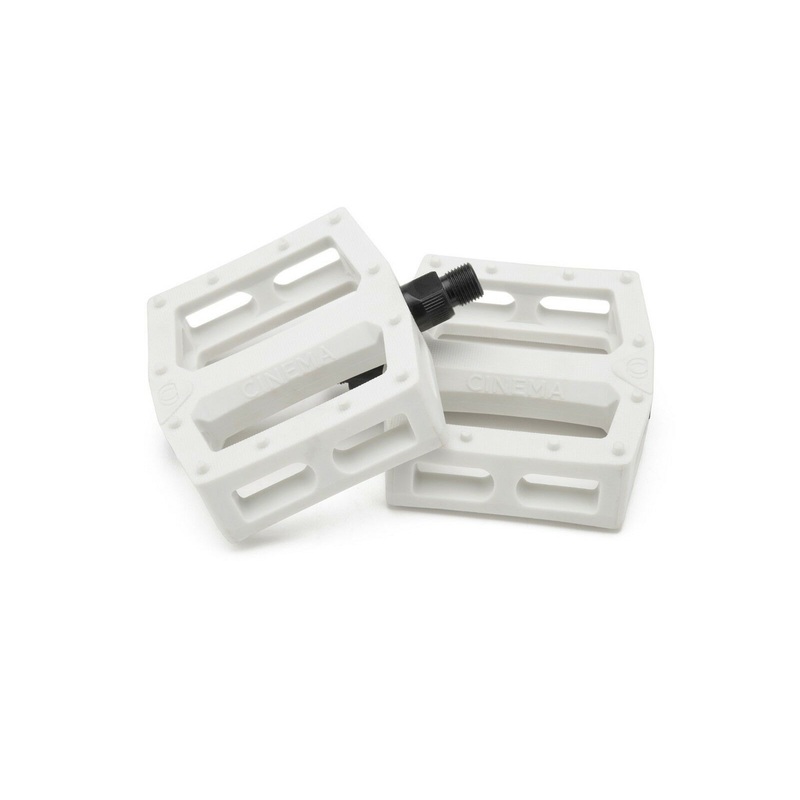 Cinema BMX Chad Kerley “CK” Nylon Platform Pedals – 9/16″ – White