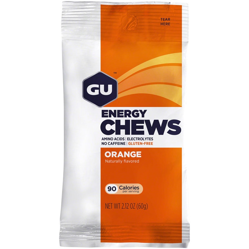 GU Energy Chews – Orange, Box of 12 Bags