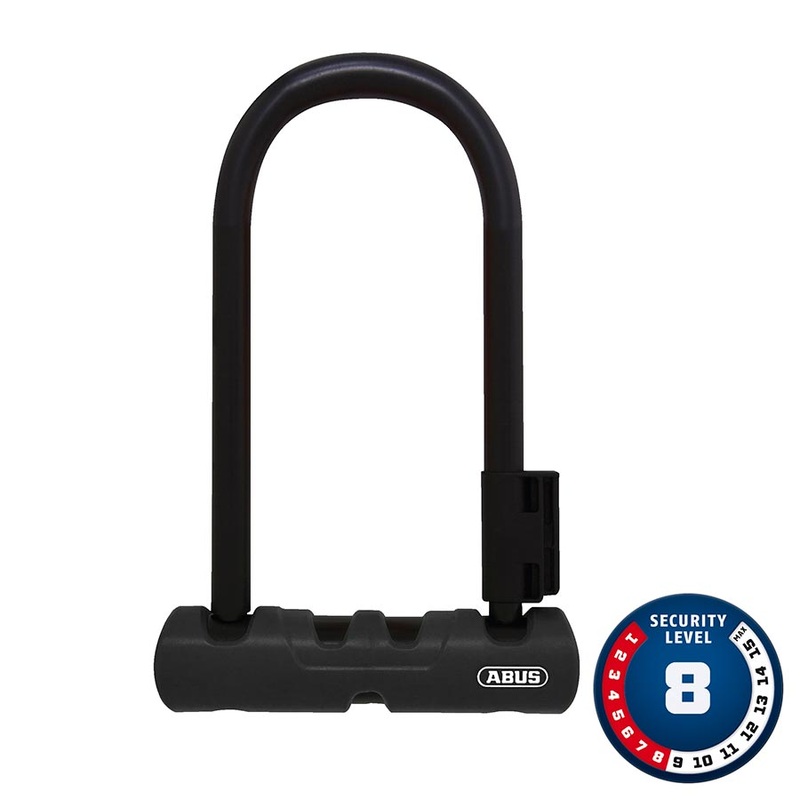 Abus Ultra 410 Mini U-Lock Key 12mm 15.0cm x 18.0cm 5.9″ x 7.1″ SH34 Black