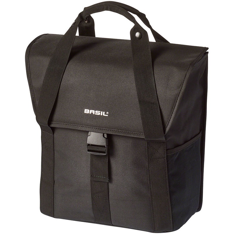 Basil Go Single  Pannier – 16L, Black