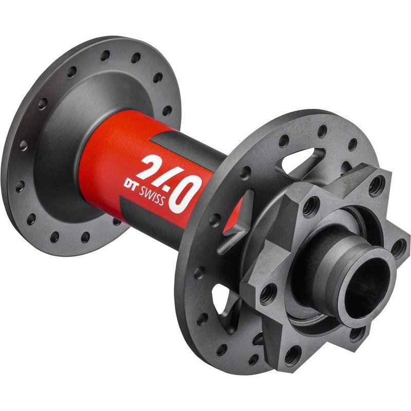 DT Swiss 240 Front Hub – 15 x 110mm 6-Bolt Black/Red 32H
