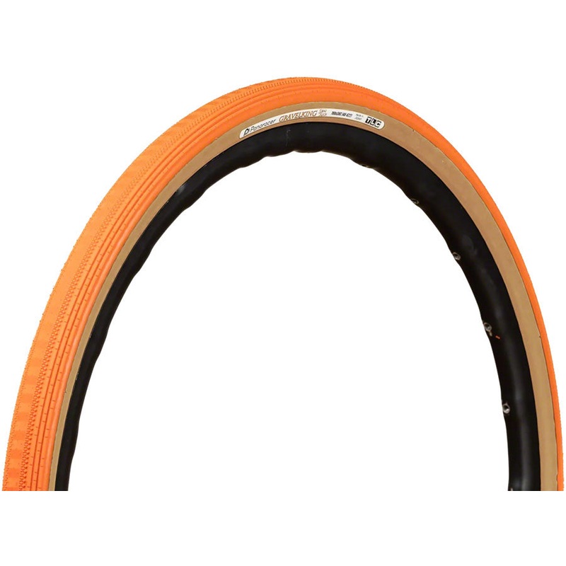 GravelKing SS Tire – 700 x 43 Tubeless Folding Sunset Orange/Brown