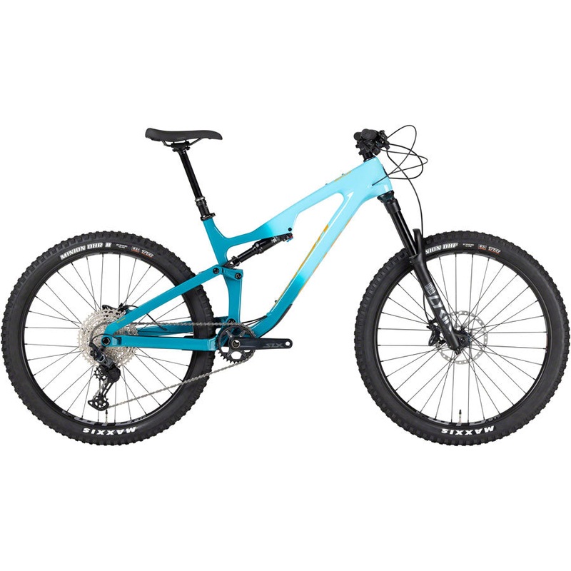 Salsa Rustler Carbon SLX Bike – 27.5″ Carbon Teal Fade Small