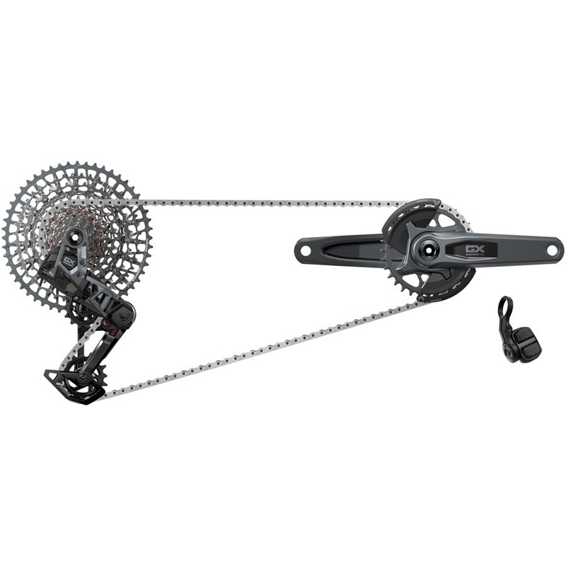 SRAM GX T-Type Eagle Transmission Groupset – 170mm Crank 32t Chainring AXS POD Controller 10-52t Cassette Rear Derailleur Chain