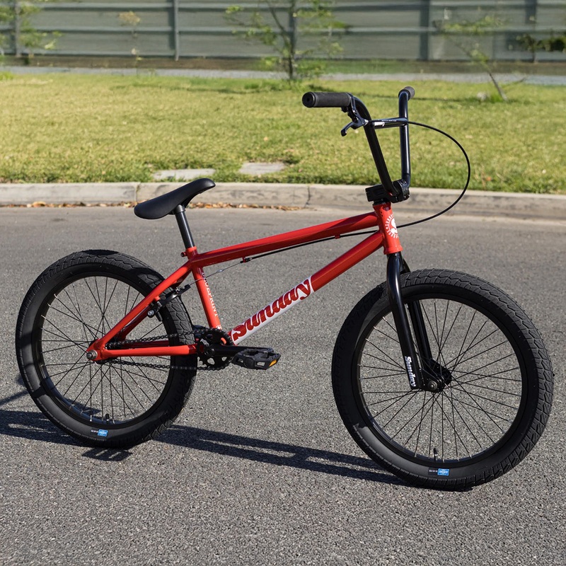 Sunday Blueprint 20″TT BMX Freestyle Bike-Gloss Fire Engine Red
