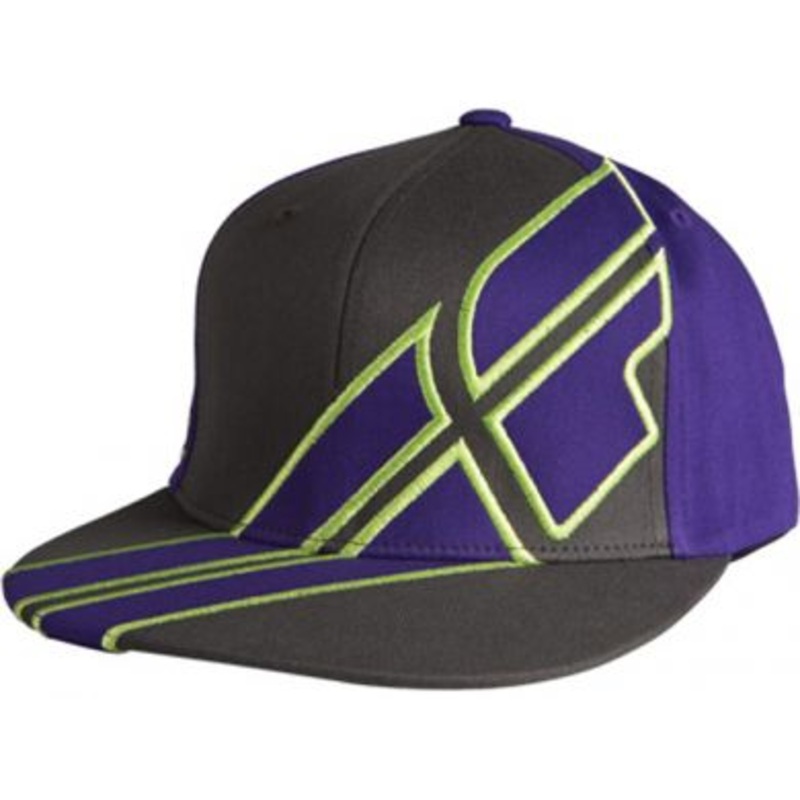 Fly Racing Impress Release Hat-Purple/Gun/Lime