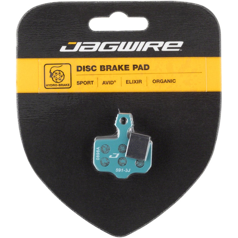 Jagwire Sport Organic Disc Brake Pads for SRAM Level TL, T, DB5, DB3, DB1, Avid, Elixir R, CR, CR Mag, 1, 3, 5, 7, 9, X0, XX, World Cup