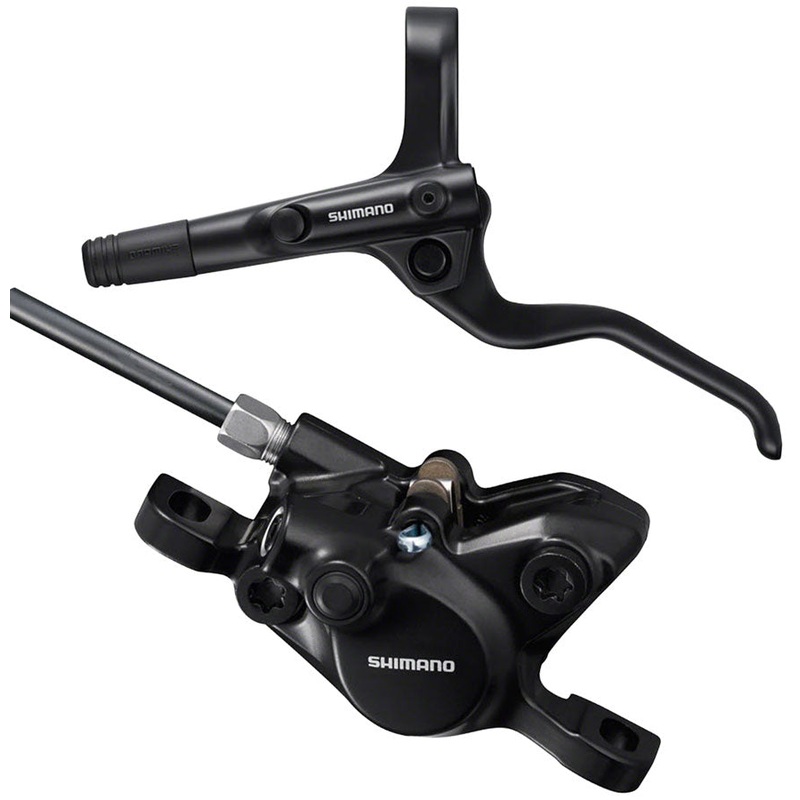 Shimano BR-MT200 Disc Brake and BL-MT201 Lever – Front, Hydraulic, 2-Piston, Post Mount, Black