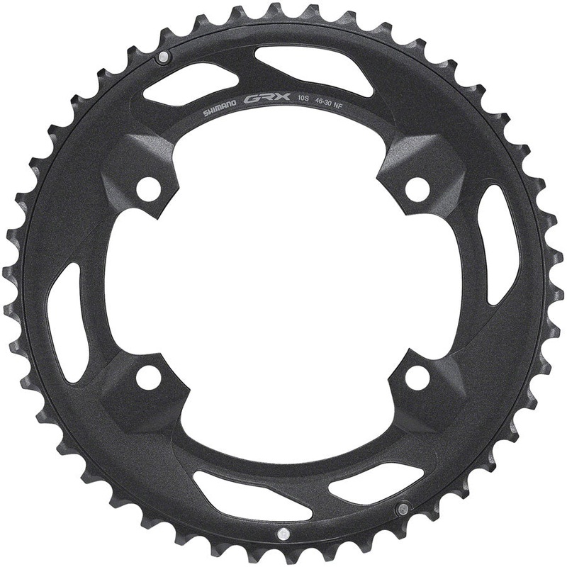 Shimano FC-RX600-10 Chainring – 46t, 110 BCD, For 2×10, Black