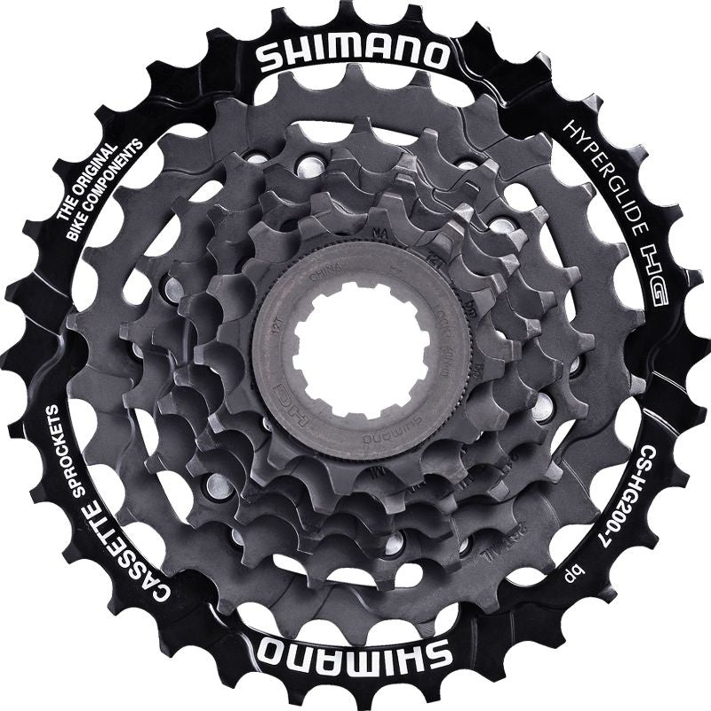 Shimano Tourney CS-HG200 Cassette – 7 Speed 12-32t Black