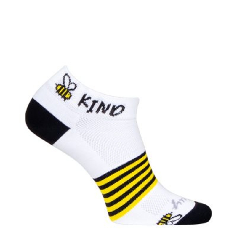 SockGuy 1″ Crew Sock – Womens – Bee Kind