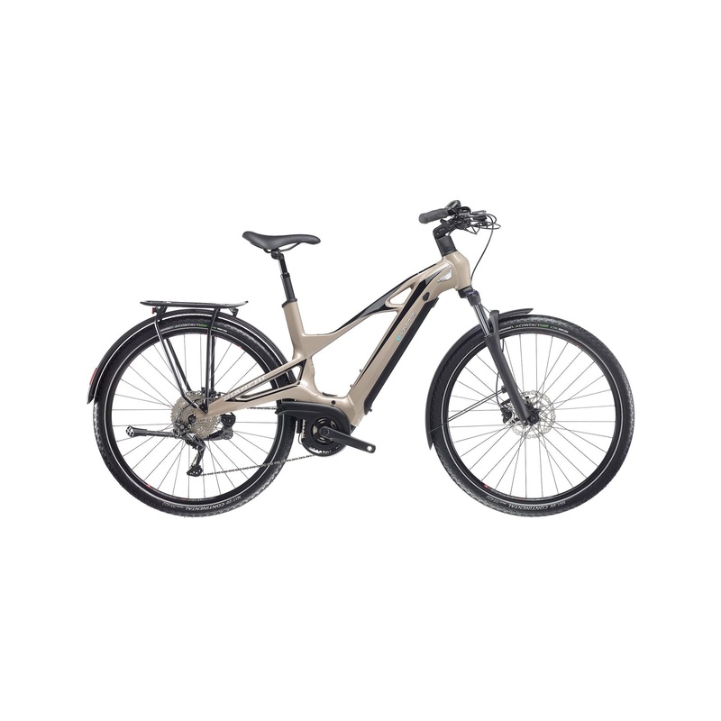 Bianchi e-Vertic C-Type Ebike – 10 Spd 500wh – Goldstone-Graphite Race Glossy